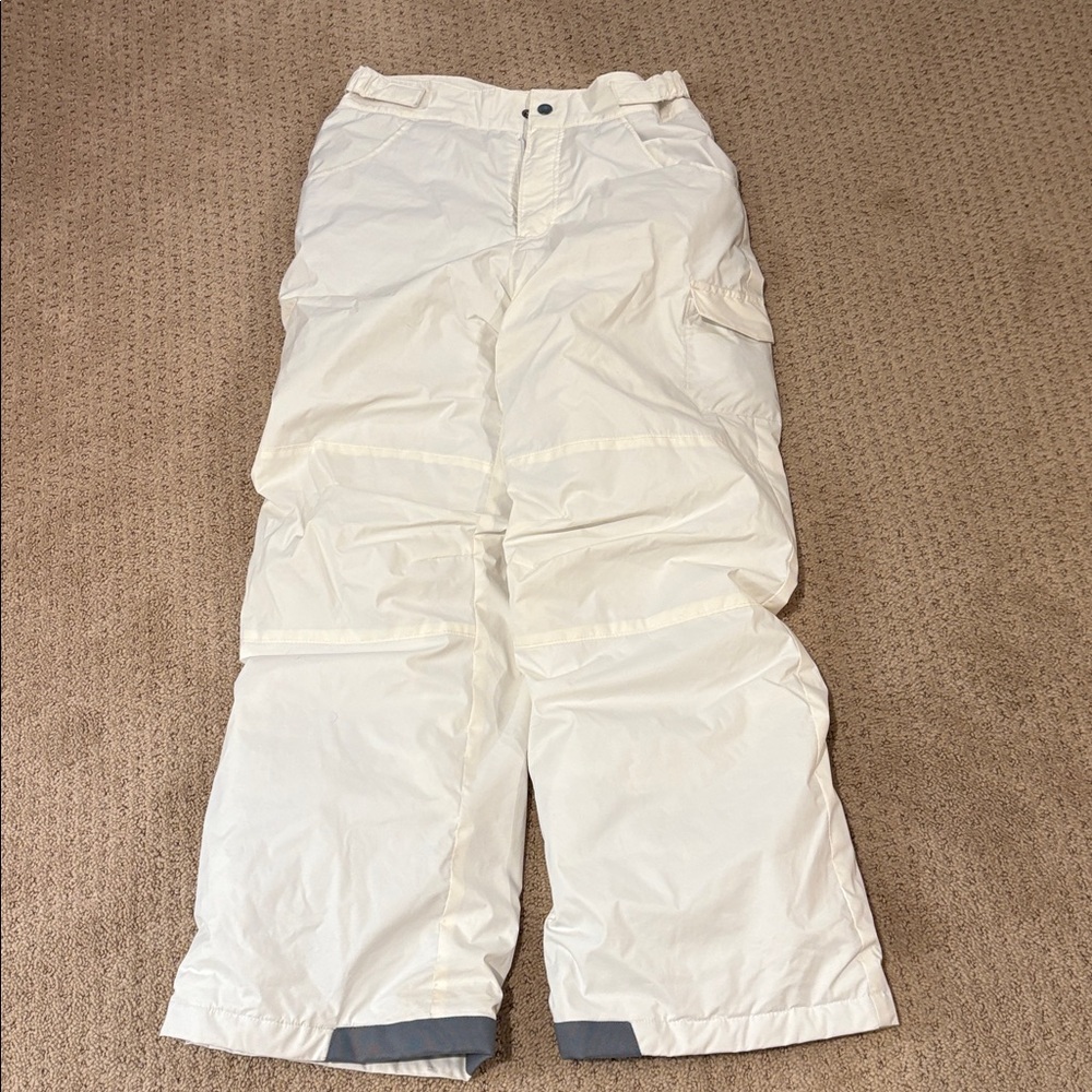 Columbia white snow pants